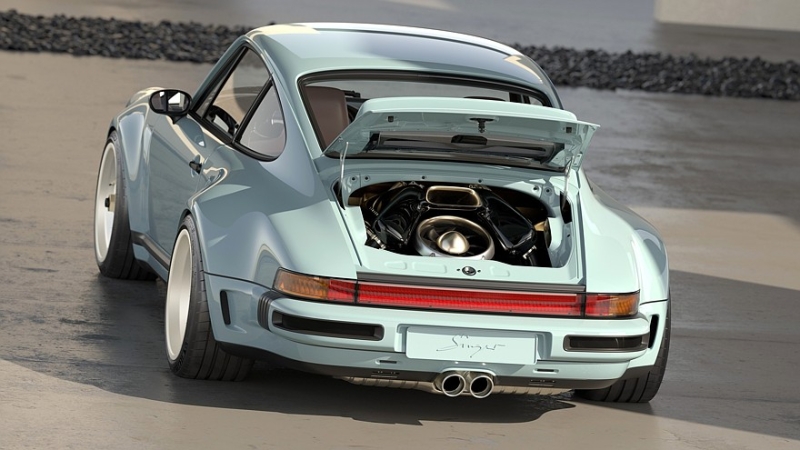 Очередной крутой Porsche 911 от Singer: широкий кузов, четыре фары и атмосферные 426 л.с.
