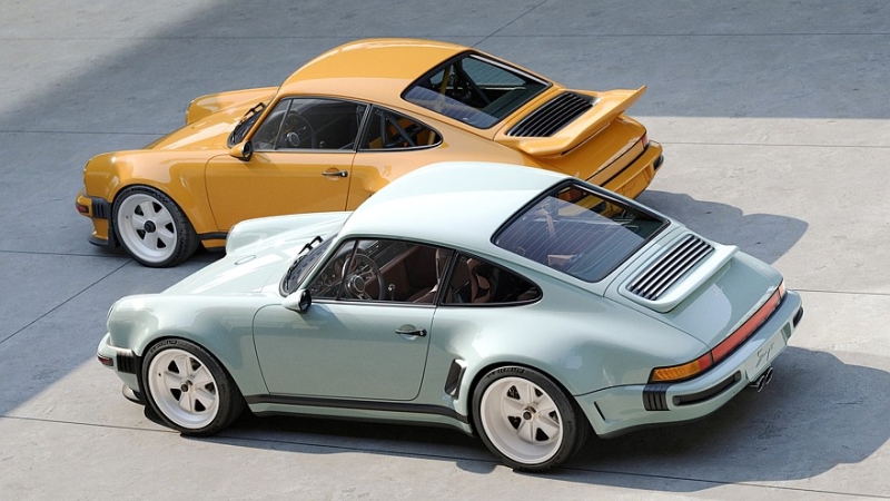Очередной крутой Porsche 911 от Singer: широкий кузов, четыре фары и атмосферные 426 л.с.