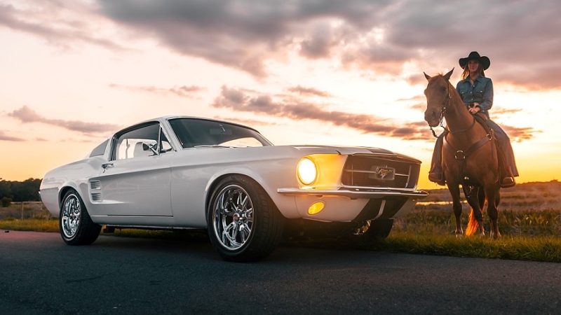 Ford Mustang &lsquo;67 Ghost от ECD Automotive Design: классический рестомод с мотором Roush V8