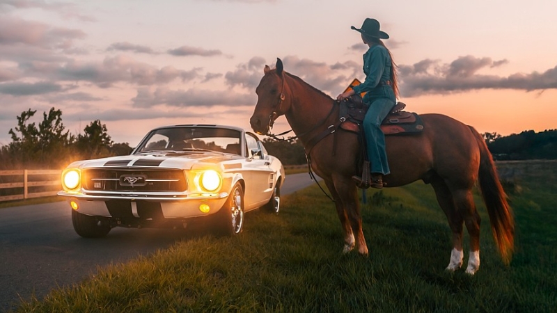 Ford Mustang &lsquo;67 Ghost от ECD Automotive Design: классический рестомод с мотором Roush V8