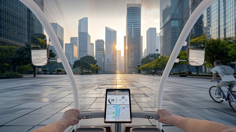 Вместо Acura NSX &mdash; педальный конь для курьеров: встречаем Fastport eQuad от Honda