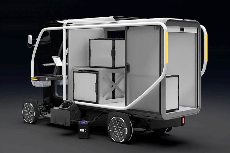 Вместо Acura NSX &mdash; педальный конь для курьеров: встречаем Fastport eQuad от Honda