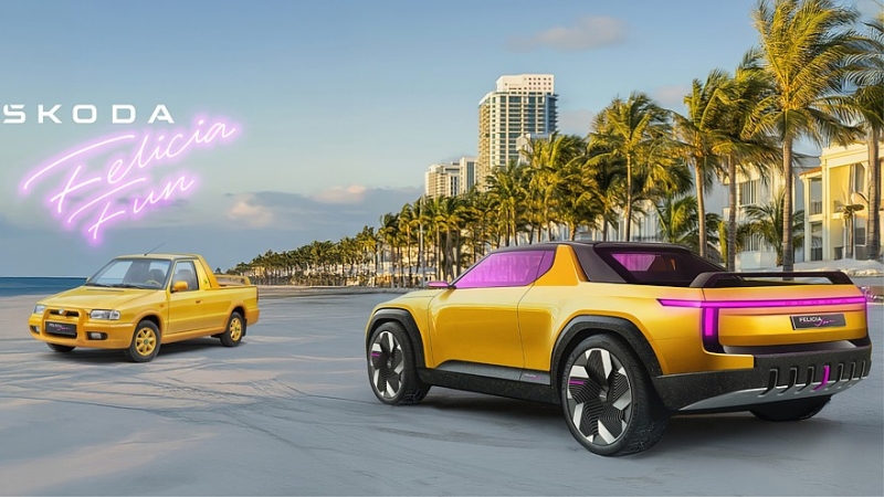 Новый Skoda Felicia Fun: прогулочный пикап с салоном в стиле ретрофутуризма