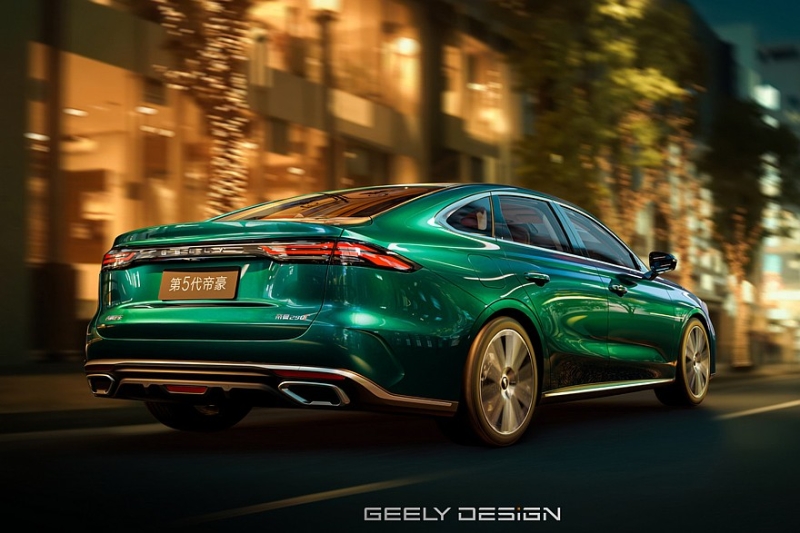 Седан Geely Emgrand нового поколения показался на полноценных фирменных фото