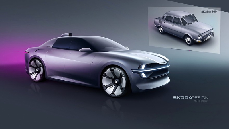Skoda 100: потенциальный новый флагман чешской марки с заднемоторной компоновкой
