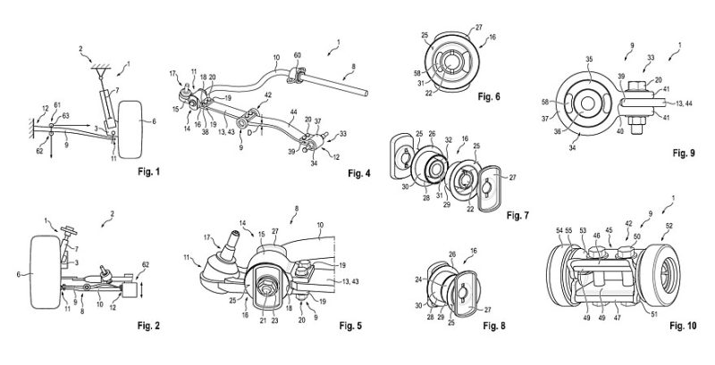 Дёшево и просто: Porsche патентует компактную регулируемую рессорную подвеску