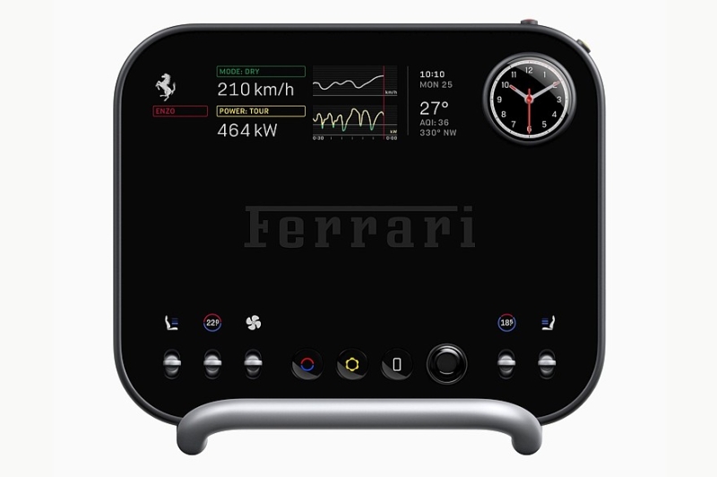 Электромобиль Ferrari получил имя Luce и неоклассический интерьер в стиле техники Apple