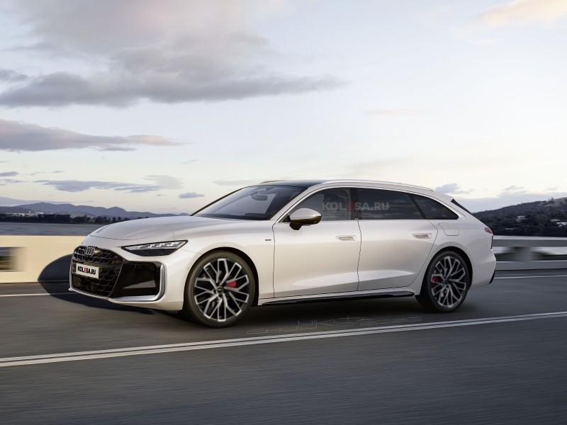 Самый большой универсал Audi A7L: первые изображения