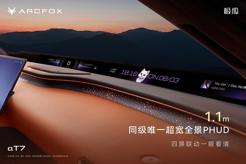 Кроссовер Arcfox Alpha T7 со спортивным имиджем от BAIC: показан интерьер