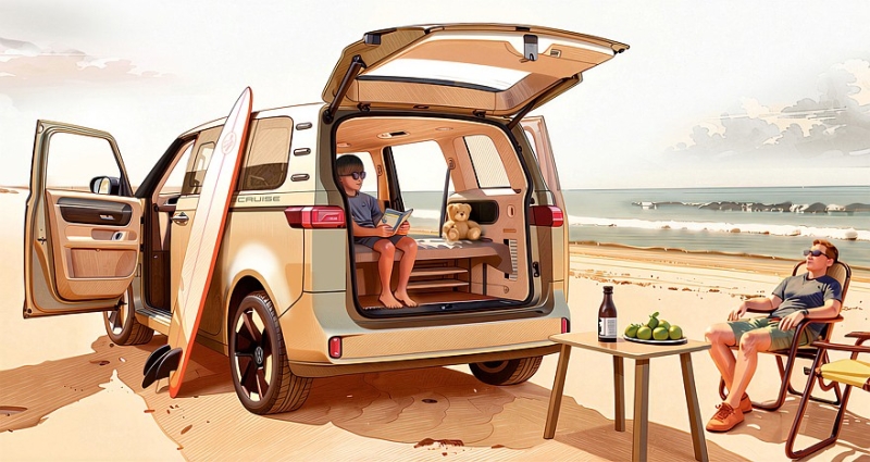 Volkswagen показал предвестников новых кемперов California Beach и ID. California Cruise