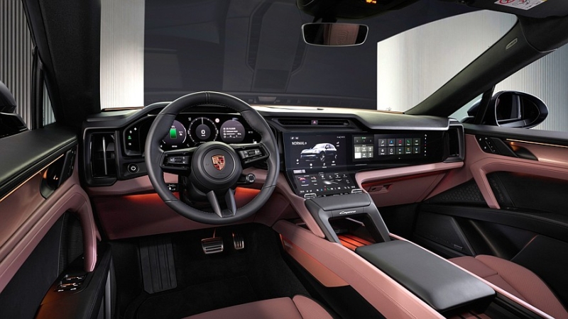 Обновки для Porsche Cayenne Electric: аудиомассаж, электродвери и зарядка без розетки