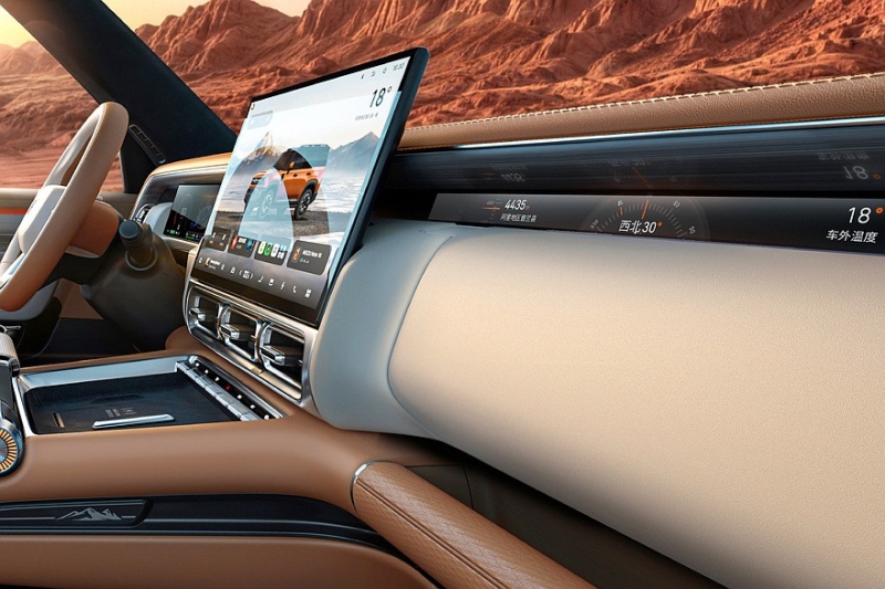 Брутальный кроссовер Geely Galaxy Cruiser 700: показан интерьер