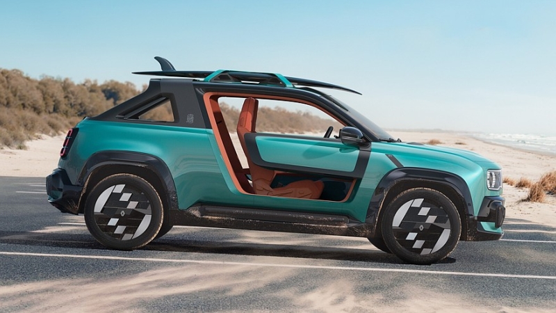 Тепло и ещё теплее: кроссовер Renault 4 превратился в пляжный автомобиль JP4x4