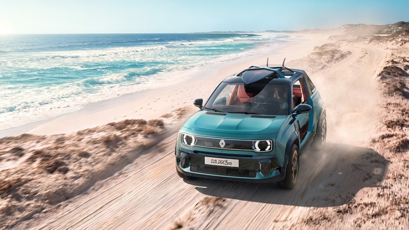 Тепло и ещё теплее: кроссовер Renault 4 превратился в пляжный автомобиль JP4x4