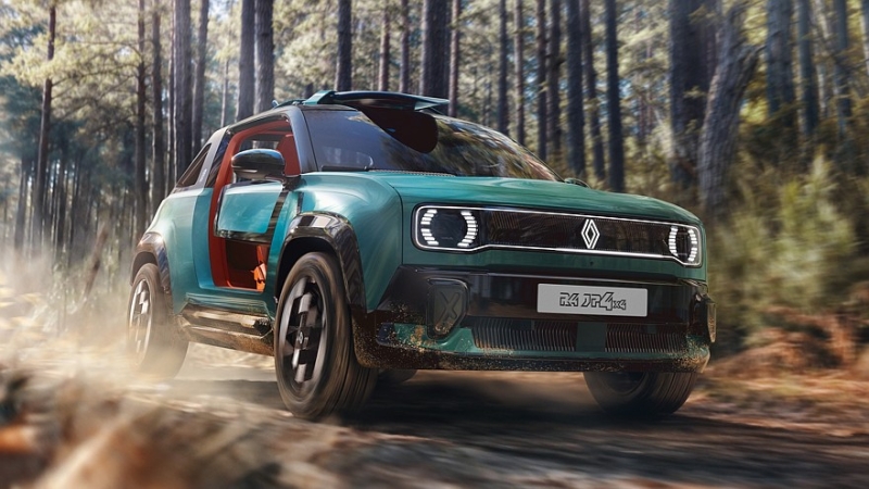 Тепло и ещё теплее: кроссовер Renault 4 превратился в пляжный автомобиль JP4x4